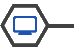 Blue Computer Screen Icon
